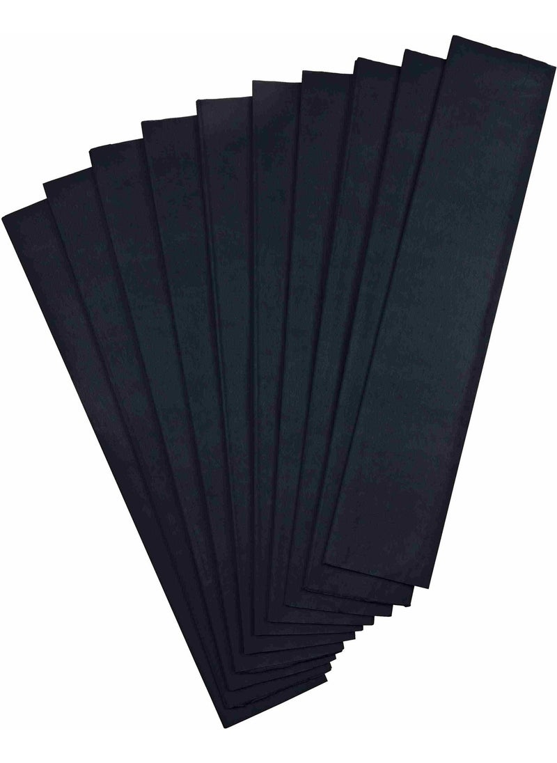 Nova Color - Crepe Paper 10 Lugs Black Nc-653 - Image 1