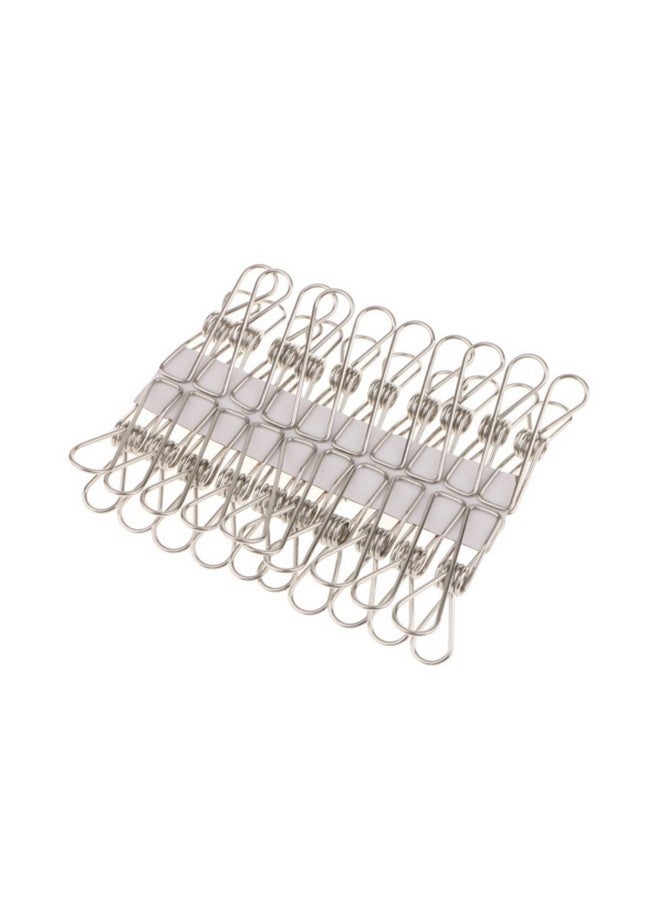 MosQuick® Set of 20 SS Cloth Clips for Drying Clothes Ideal for Cloth Drying Stand & Cloth Drying Rope with Hooks Durable Clips for Clothes Perfect Clips for Baby Clothes Hanger Cloth Drying Hanger - Image 2