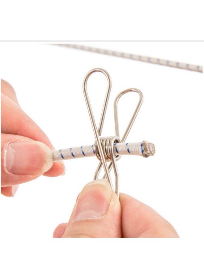 MosQuick® Set of 20 SS Cloth Clips for Drying Clothes Ideal for Cloth Drying Stand & Cloth Drying Rope with Hooks Durable Clips for Clothes Perfect Clips for Baby Clothes Hanger Cloth Drying Hanger - Image 5