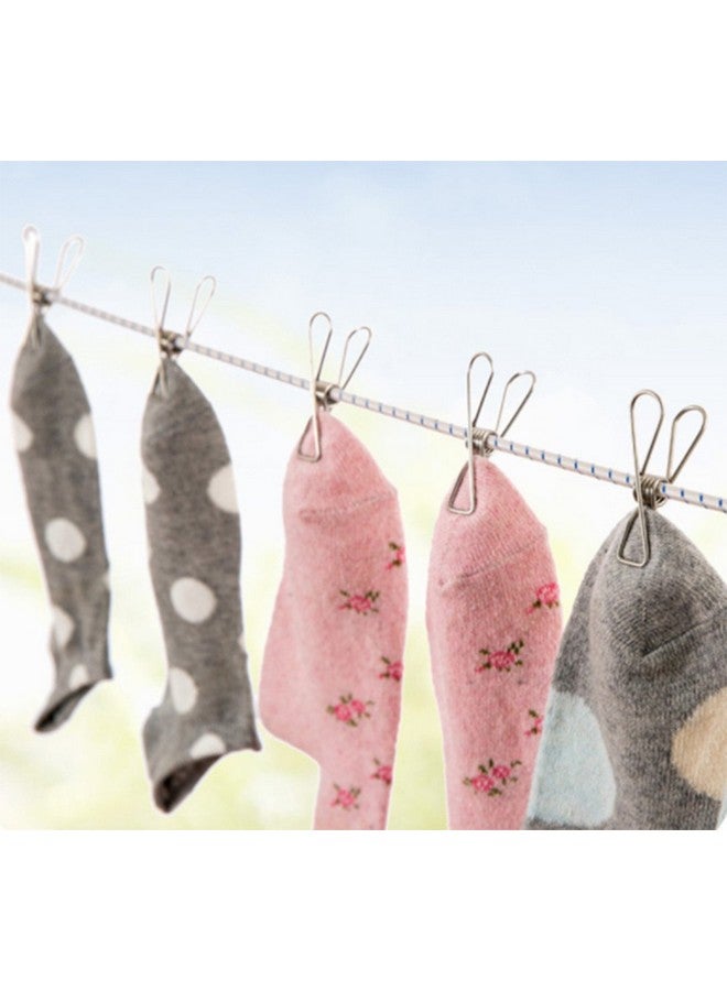 MosQuick® Set of 20 SS Cloth Clips for Drying Clothes Ideal for Cloth Drying Stand & Cloth Drying Rope with Hooks Durable Clips for Clothes Perfect Clips for Baby Clothes Hanger Cloth Drying Hanger - Image 4