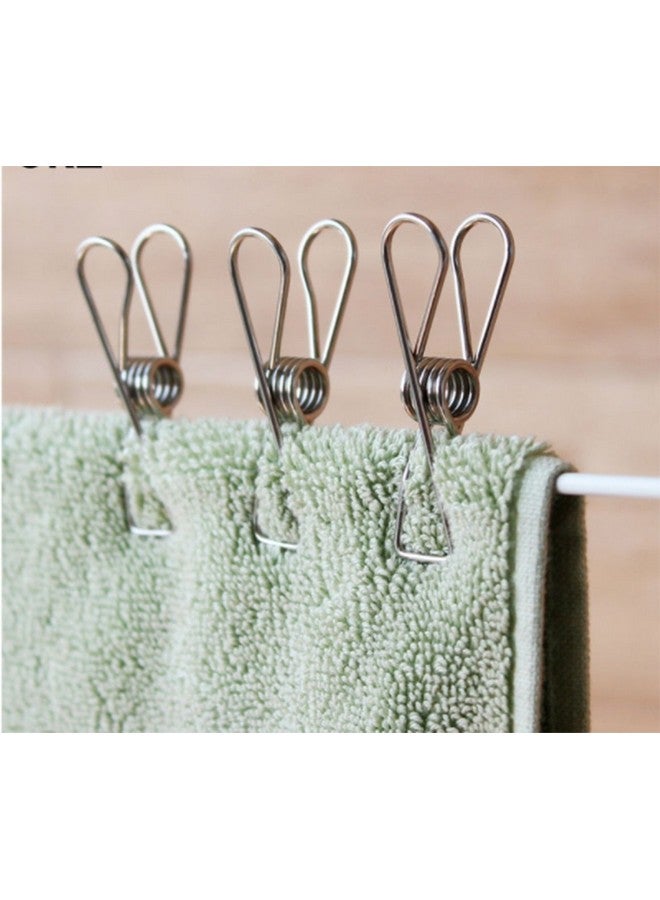 MosQuick® Set of 20 SS Cloth Clips for Drying Clothes Ideal for Cloth Drying Stand & Cloth Drying Rope with Hooks Durable Clips for Clothes Perfect Clips for Baby Clothes Hanger Cloth Drying Hanger - Image 3