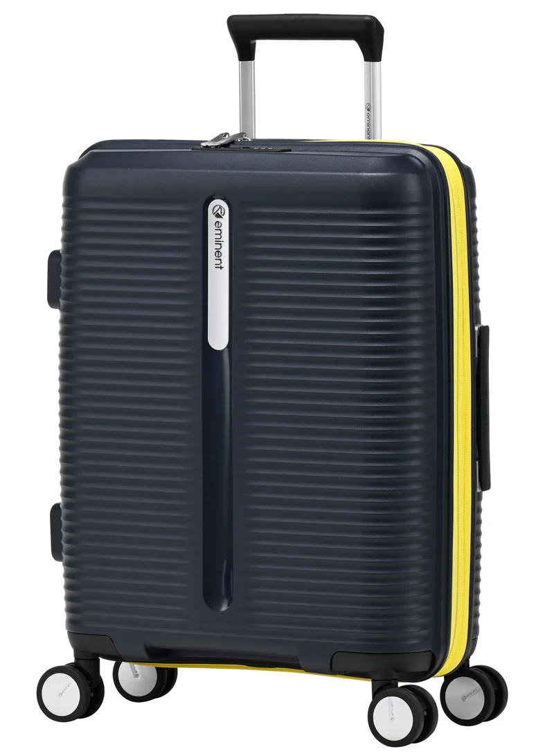 eminent Hard Case Travel Bags Unisex PP Luggage Trolley Lightweight Expandable 4 Double Spinner Carryon Travel Suitcase with TSA Lock and Safe Zippers, B0013, Mood Indigo