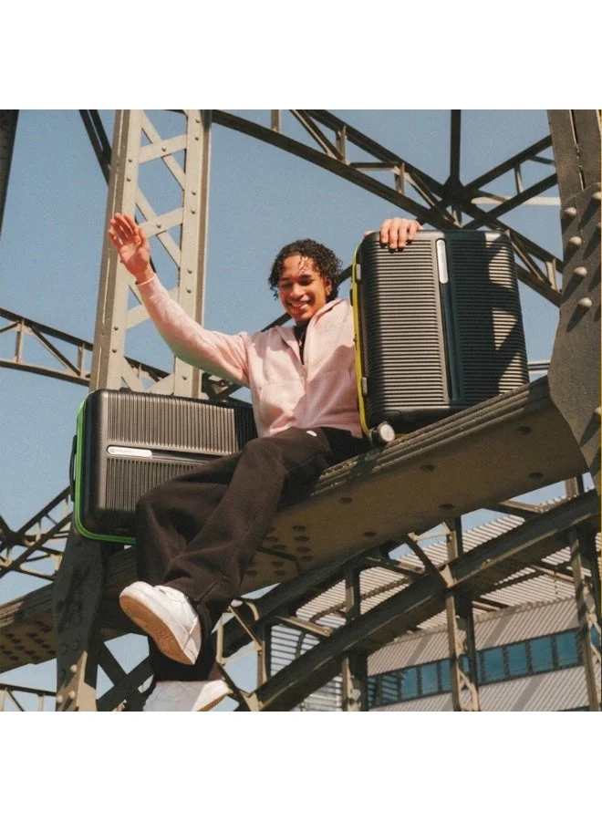 eminent Hard Case Travel Bags Unisex PP Luggage Trolley Lightweight Expandable 4 Double Spinner Carryon Travel Suitcase with TSA Lock and Safe Zippers, B0013, Mood Indigo