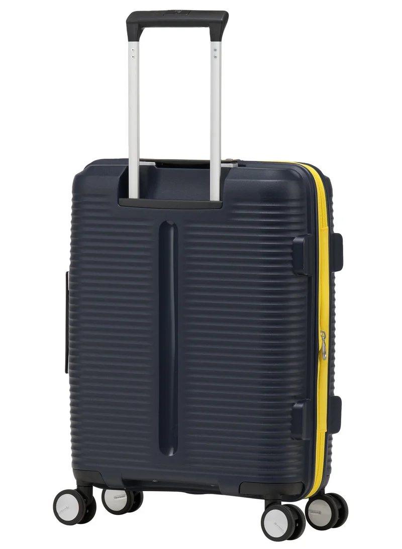 eminent Mood Indigo Hard Case Travel Bags Unisex PP Luggage Trolley Lightweight Expandable 4 Double Spinner Carryon Travel Suitcase with TSA Lock and Safe Zippers, B0013, Mood Indigo  | Best Price UAE