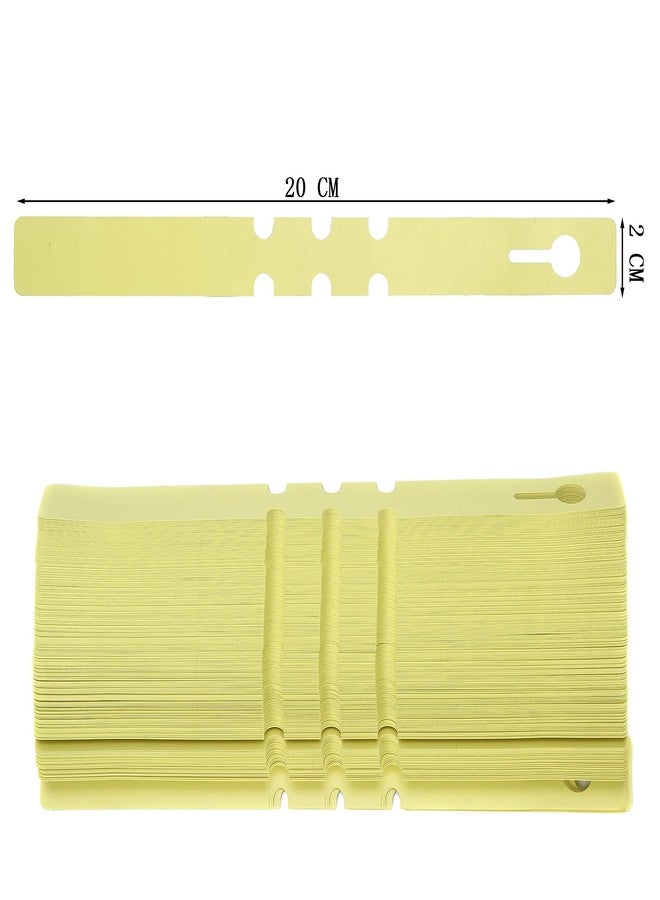 MIHEY 200 Pcs Yellow Plastic Plant Tags with a Marker Pen, Wrap Around Hanging Tree Tags Nursery Garden Labels Waterproof Nursery Garden Stakes, 2x20cm - Image 2