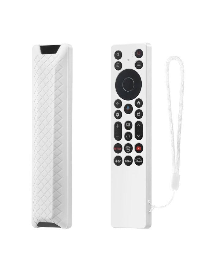 Bukela Excefore Silicone Case For TCL RC923A & RC813A Remotes, Shockproof, Dropproof, Non-slip, White - Image 1