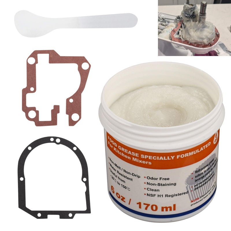 6Oz Food Grade Grease for Kitchen Stand Mixers Made With 4162324 9709511 Wp4162324 Gasket For Kitchen Stand Mixer Regular Maintenance Reduce Wear Of Machine 1 Can