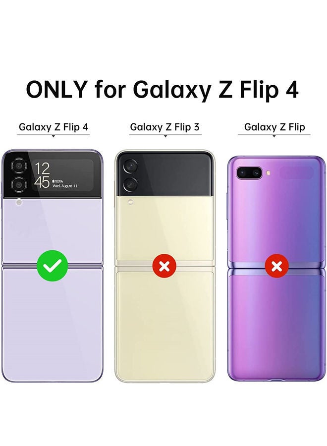 O Ozone Case for Samsung Galaxy Z Flip 4, Full-Body Smooth Gloss Finish Marble Shockproof Bumper Stylish Cover for Women Girls, Slim Phone Cases (Blue) - Image 2