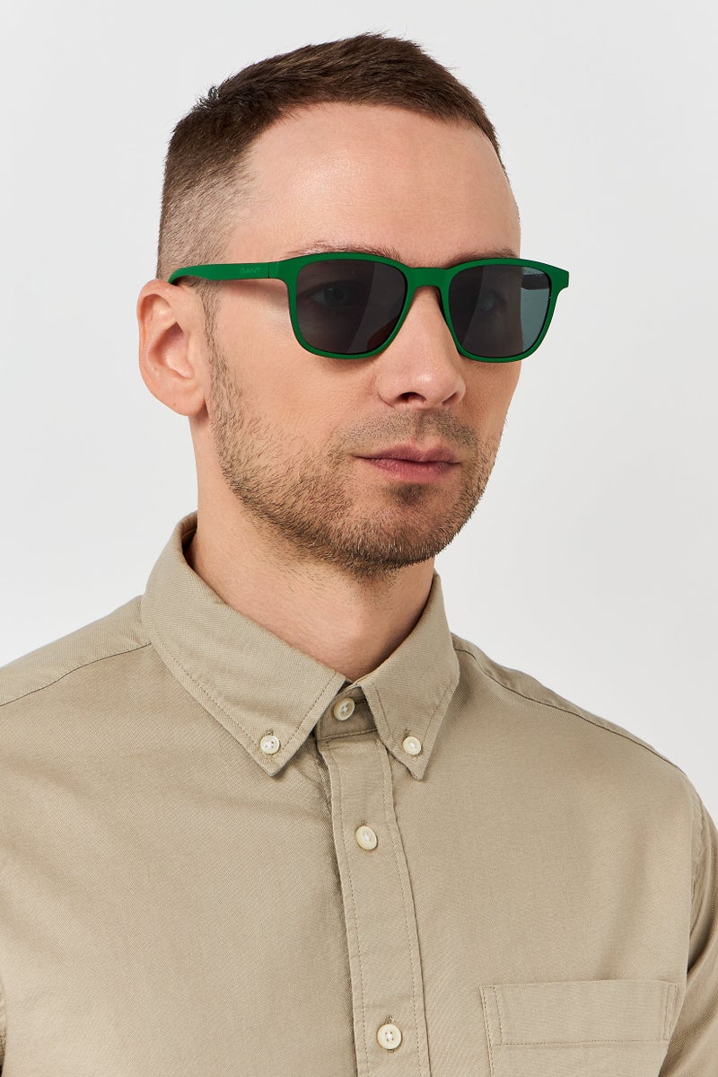 GANT Men GA00006 95N Square Sunglasses, Green - Image 2