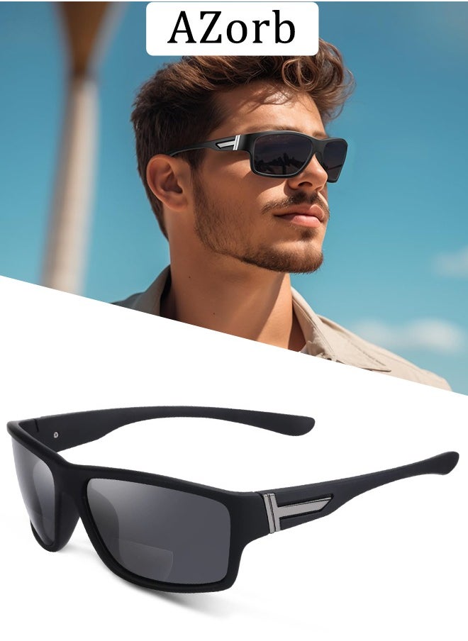 AZorb Polarized Sports Sunglasses for Men Women UV400 Protection Lens TR90 Frame Men's Sun Glassess Accessories Shades for Driving Cycling Fishing Traveling Black  - Image 1