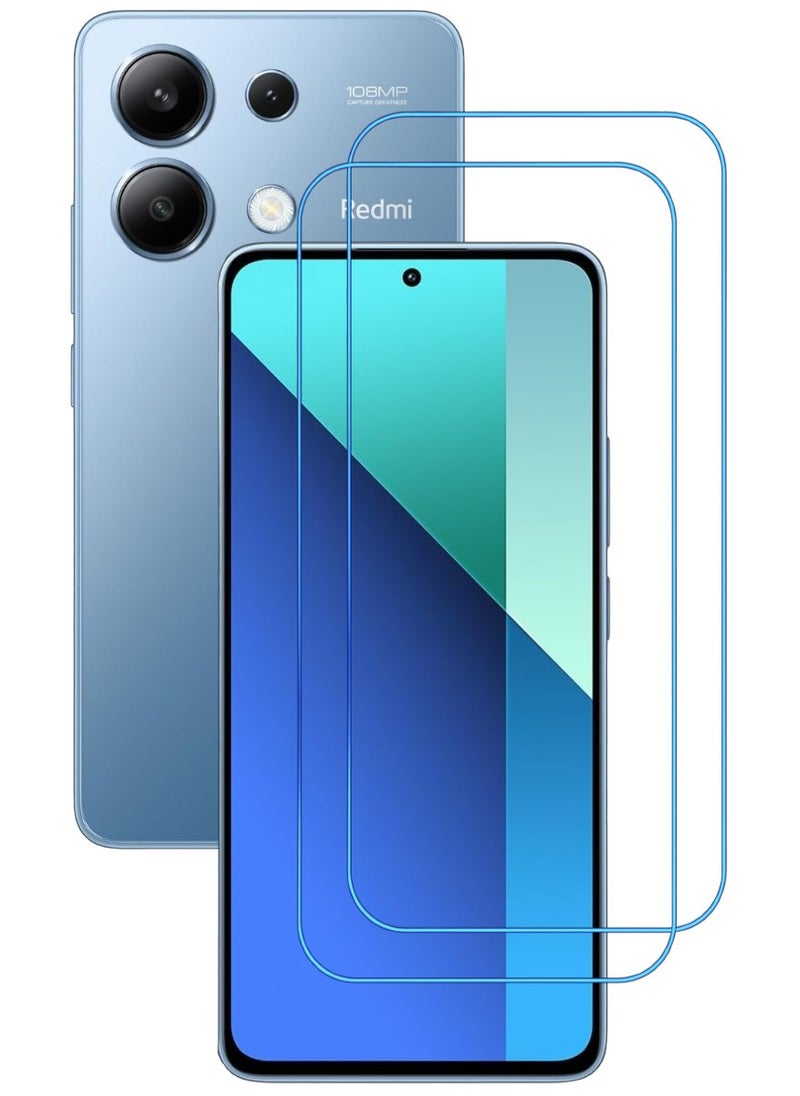ACLIX 2 Pieces Antistatic ESD Dustproof Premium Quality High Definition Clear Tempered Glass Screen Protector Designed For Xiaomi Redmi Note 13 - Image 1