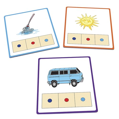Junior Learning: CVC Word Builders, 48 CVC Activity Cards, Phonemic Awareness, Helps Children to Recognize and Understand Basic Sounds in Words, Self Checking Feature, For Ages 4 and up - Image 3