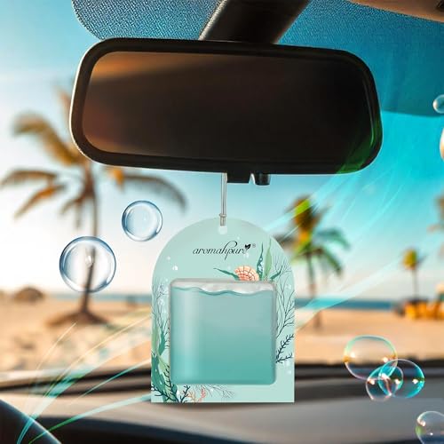 Aromahpure Gel Wink Hanging Car Perfume | Long-Lasting Gel Based Car Air Freshener | Car Accessories | Last Up to 30 Days (Ocean Mist) - Image 2