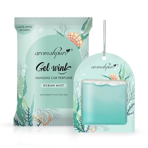 Aromahpure Gel Wink Hanging Car Perfume | Long-Lasting Gel Based Car Air Freshener | Car Accessories | Last Up to 30 Days (Ocean Mist) - Image 1