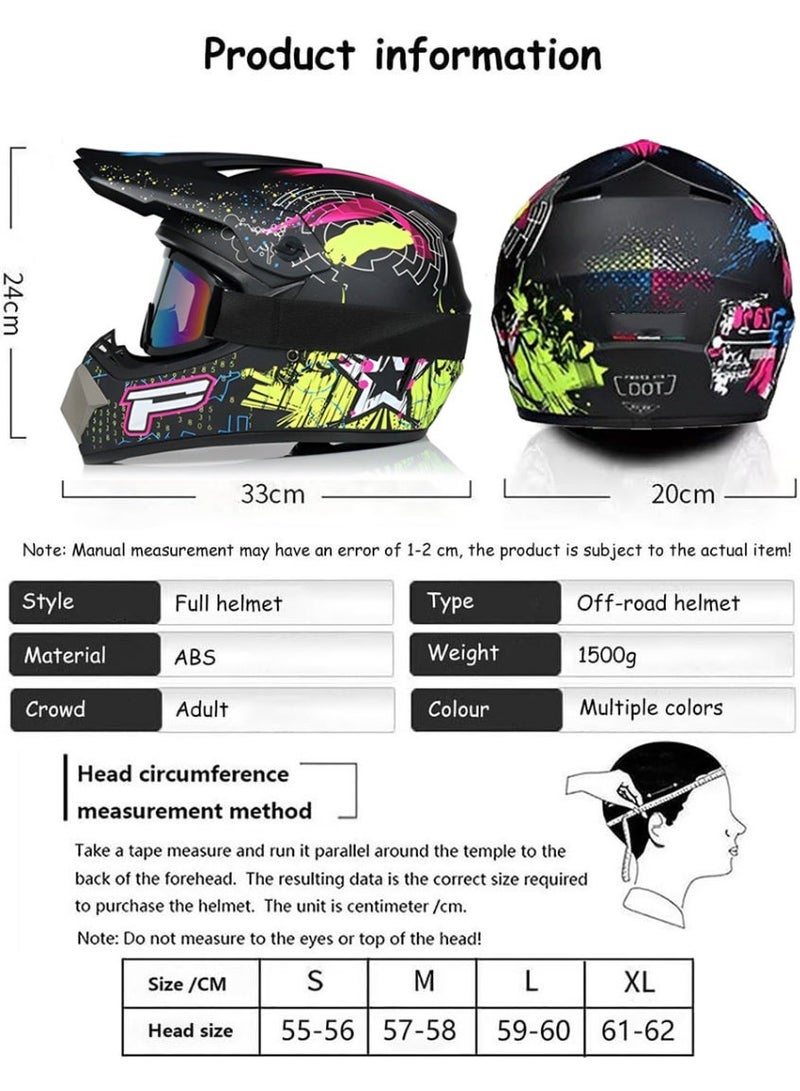 Arabest Sport Motorcycle Helmet, Motorcycle Full Face Helmet, Lightweight ABS Shell, Bike Motocross Helmets for Adults, Motorcycle Street Bike Helmet - Image 5