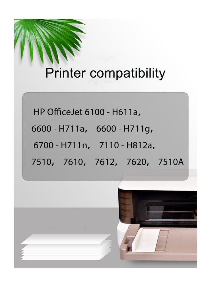 Compatible Ink Cartridge Replacement for 932XL 933XL 932 XL 933 XL 4 Combo Pack (XL Black, Cyan, Magenta Yellow) to use with HP Officejet 6100 6600 6700 7110 7510 7610 7612 7620 Printers  - Image 3