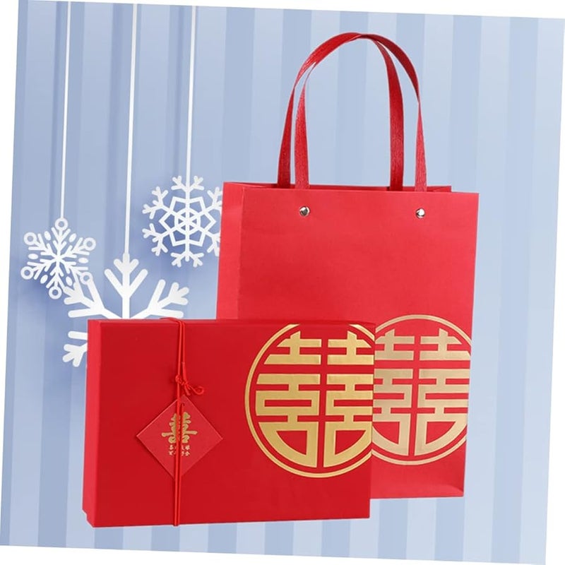 صندوق تذكارات الزفاف الصيني كبير الحجم للحلوى والزهور والهدايا - Image 4