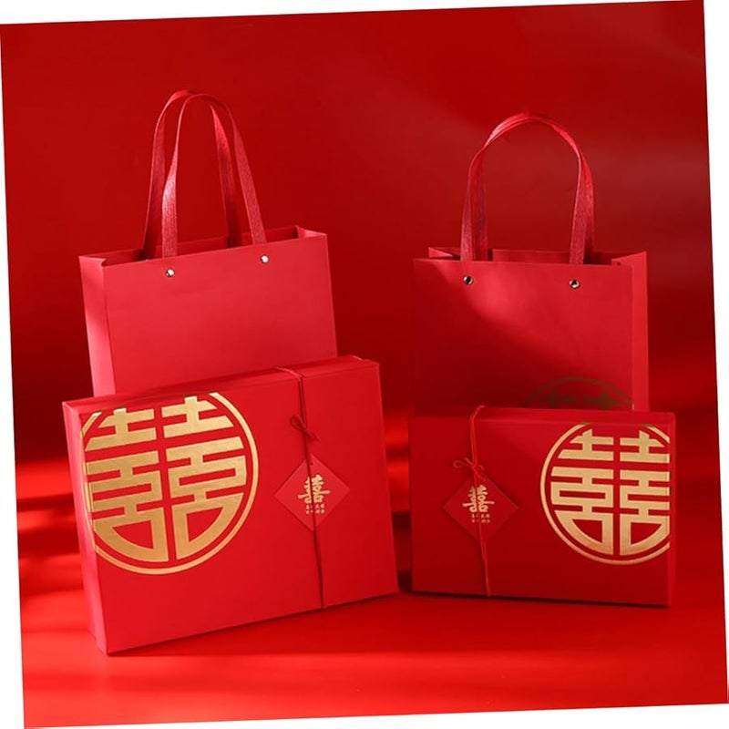 صندوق تذكارات الزفاف الصيني كبير الحجم للحلوى والزهور والهدايا - Image 5