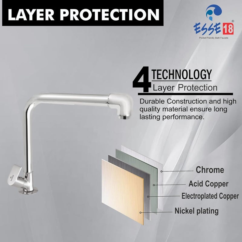 ESSE18 ESSE18 WL1115 Wills Swan Neck in Extended Spout with Elegant Look Deck Mount Installation Type  - Image 4