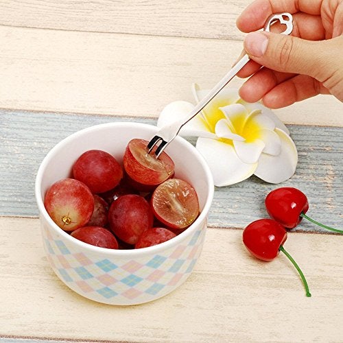 YOLOPARK 6 Pack Fruit Stainless Steel Pickle Forks, 4.84 Inch Small Cocktail Forks for Olive Appetizer Dessert Seafood, Gifts for Women in Her Birthday Anniversary Valentines Mother’s Day - Image 3