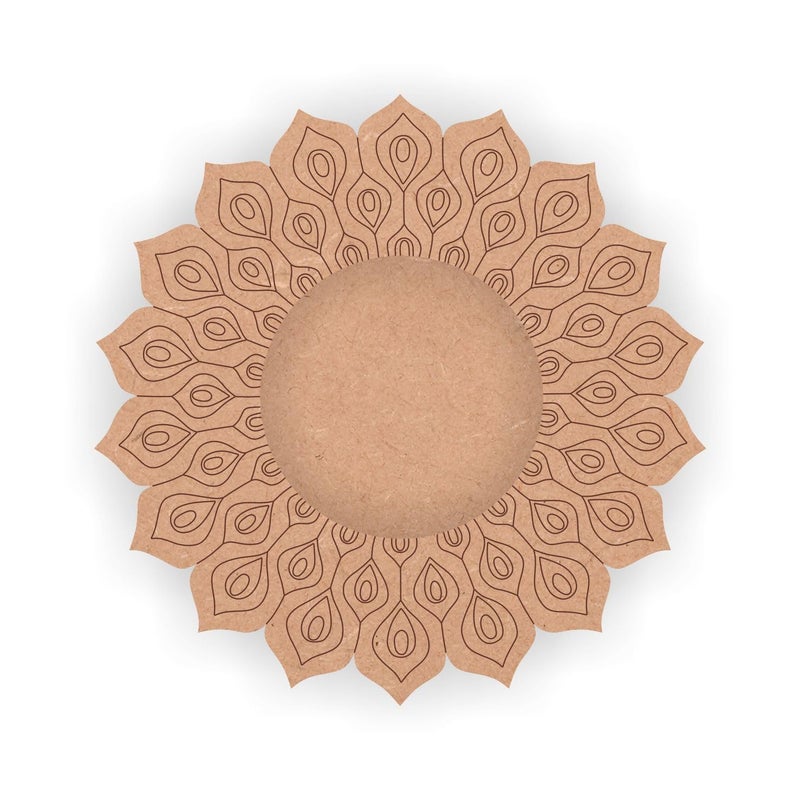 Kreative Kraft Mandala Art Perfect for Painting Craft Resin Art DIY Gifts 1 Piece  - Image 1