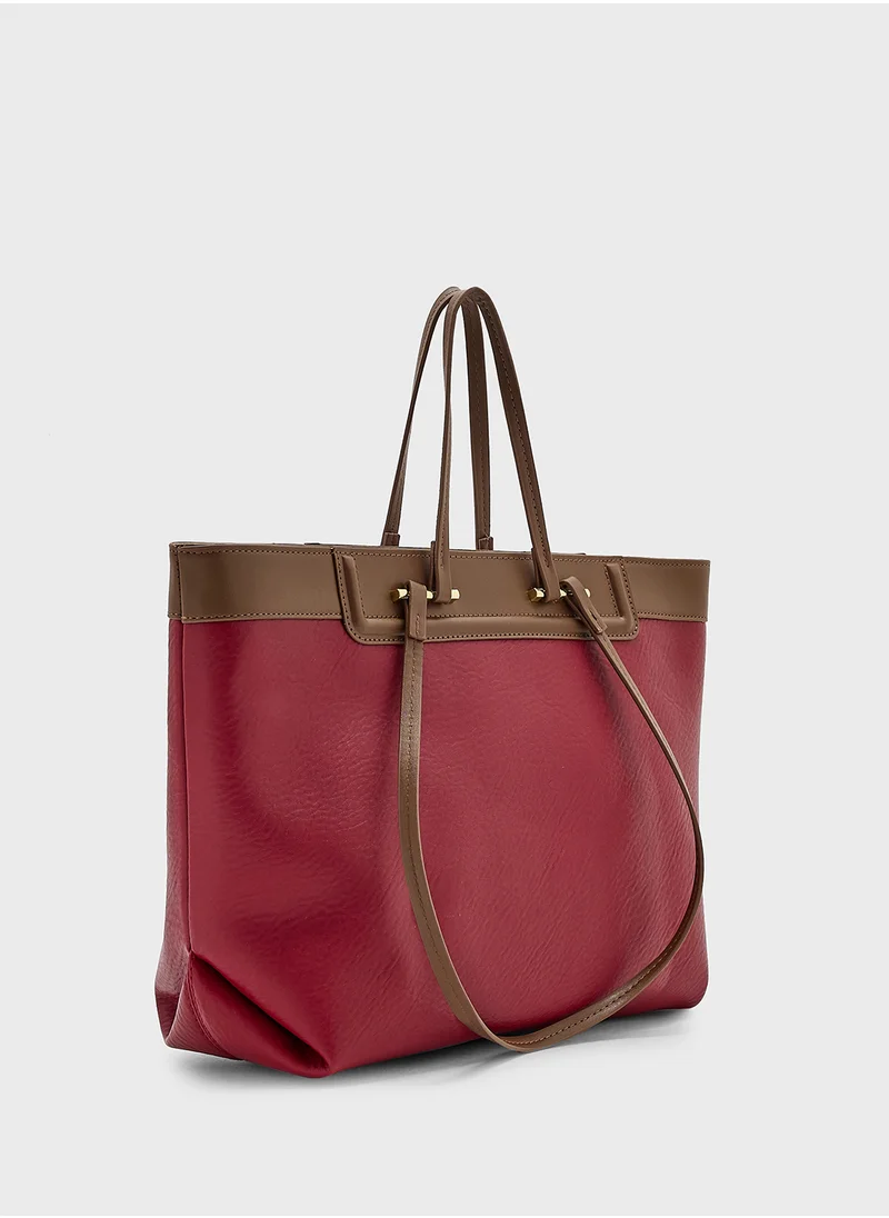 ELLA Color Block Tote Bag