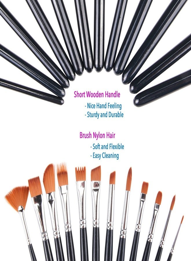 Pindia Set of 12Pc Assorted Size Artist Painting Brush - Image 5