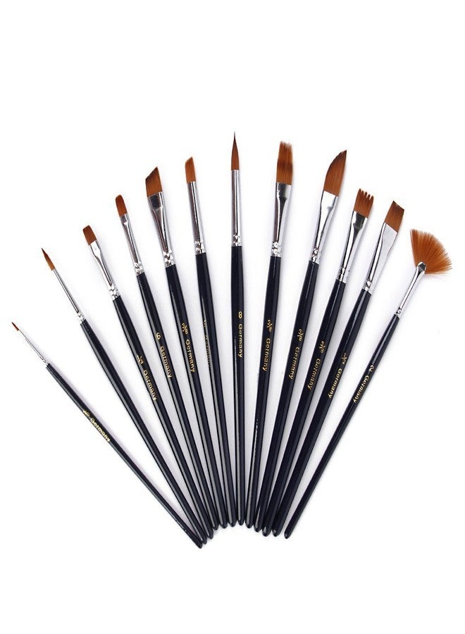Pindia Set of 12Pc Assorted Size Artist Painting Brush - Image 1