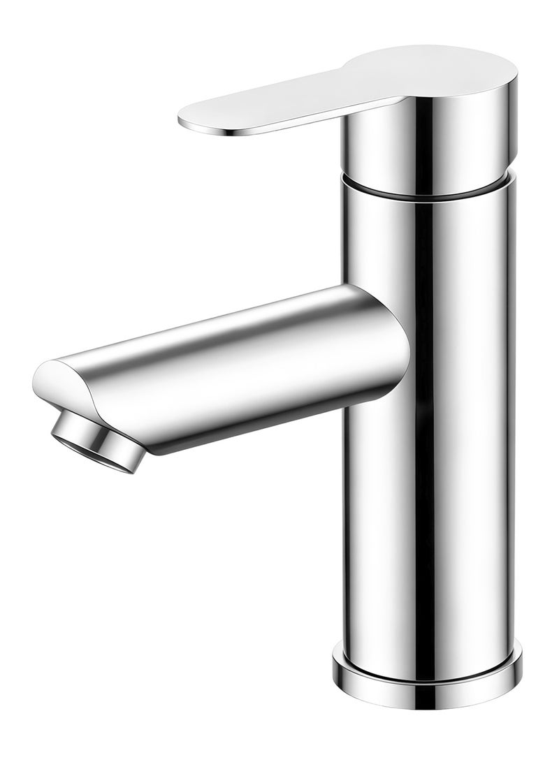 2-Piece Bathroom Basin Mixer 1 Hole Deck Mount Lavatory Vessel Washbasin Faucet Vanity Sink Mixer Tap, 304 Stainless Steel, Rust-Resistant and Easy to Install, Ideal for Homes and Hotels - Image 1