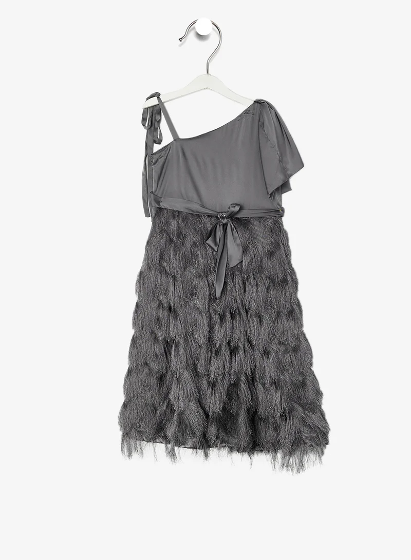 Little Golden Apple Little One Shoulder Dress