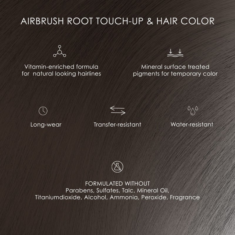 Temptu Airbrush Root-touch Up & Hair Color Brown/Black, 0.5 Fl Oz - Image 2