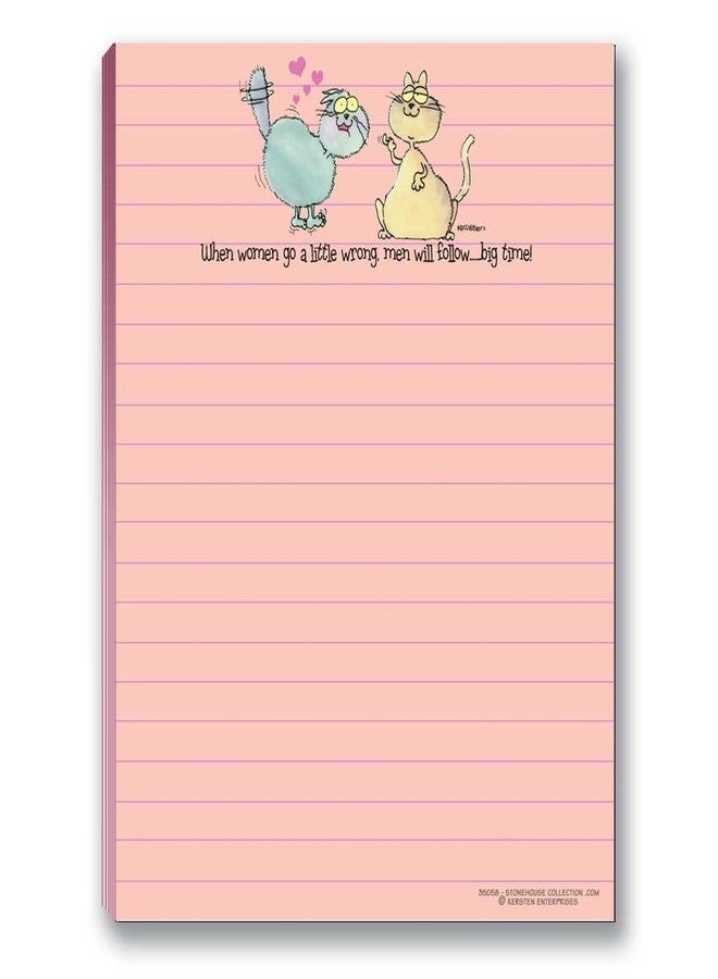 Stonehouse Collection Cat Notepads - 4 Assorted Funny Cat Note Pads - USA Made (Cat) - Image 2