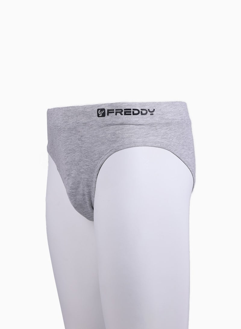 FREDDY BASIC PIAZZATO Brief - Grey | 100% Cotton Men's Brief - Image 2