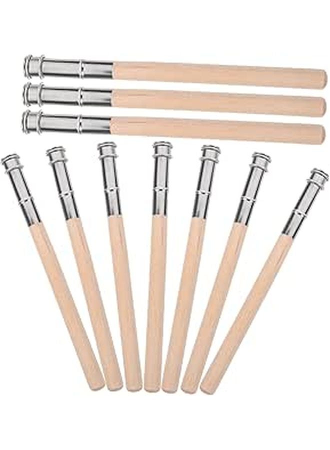 Wooden Pencil Extender Holder 10 Pack for Lengthening Art Sketching Crayons - Image 1