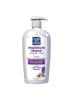 Kiss My face Kiss My Face Moisture Shave Lavender & Shea Pump (325ml), 11 Fl Oz (Pack of 2) 