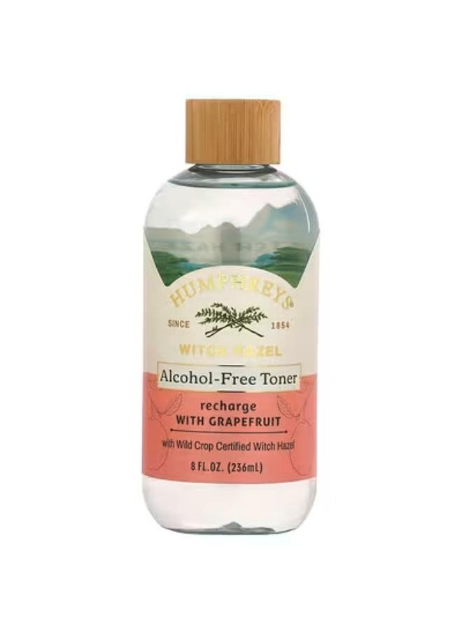 Humphrey's Witch Hazel, Alcohol-Free Toner with Grapefruit, Recharge, 8 fl oz (236 ml) 