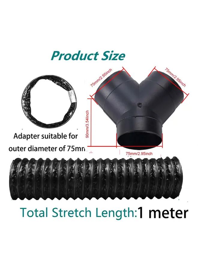 Universal Car Diesel Parking Heater Kit 5KW 8KW A Set Vent Outlets Ducting - Image 2