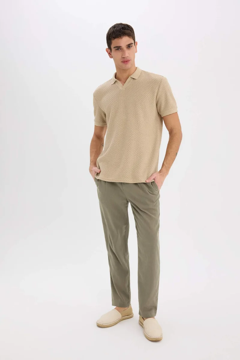 ديفاكتو Regular Fit Short Sleeve Polo T-Shirt