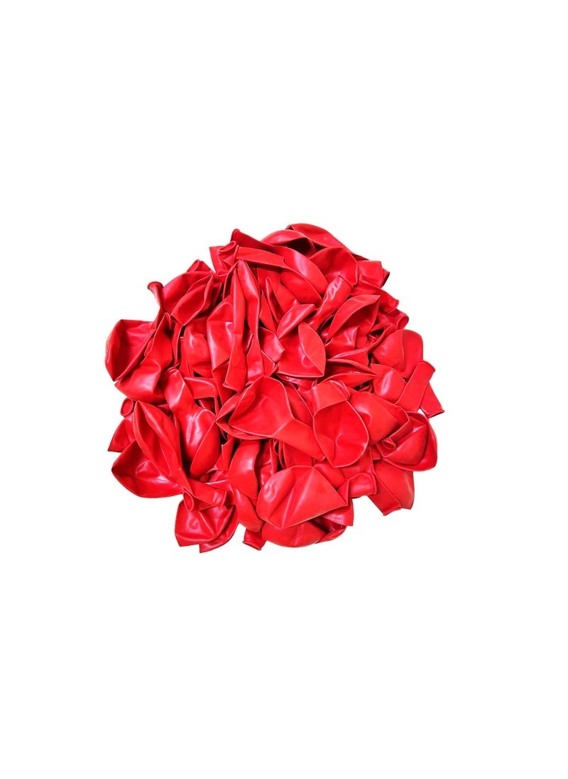 بارتي فن بالونات معدنية 12 بوصة لون أحمر 40 قطعة - Image 3