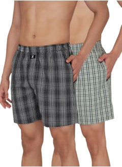 XYXX IntelliEaze Super Combed Cotton Boxer Shorts for mens pack of 2  - Image 1