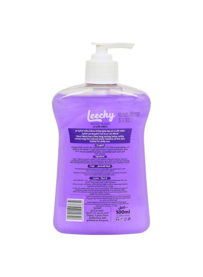 Leechy Hand Wash Lavender 500ML - Image 2