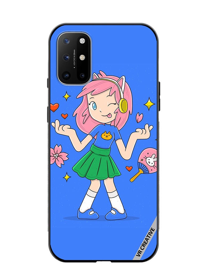 VR CREATIVE Protective Case Cover For OnePlus 8T Hand Drawn Otaku Vector Design Multicolour - Image 1