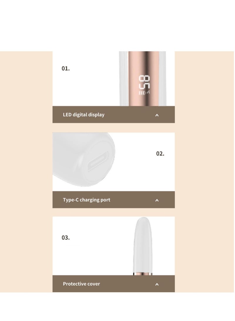 Excefore Electric Eyelash Curler, Portable Heated Eyelash Curlers, Quick Natural Curling 24H Long Lasting Eyelash Curlers, LED Display 4 Temp Settings, Suitable for Makeup Tool for Girls - Image 5