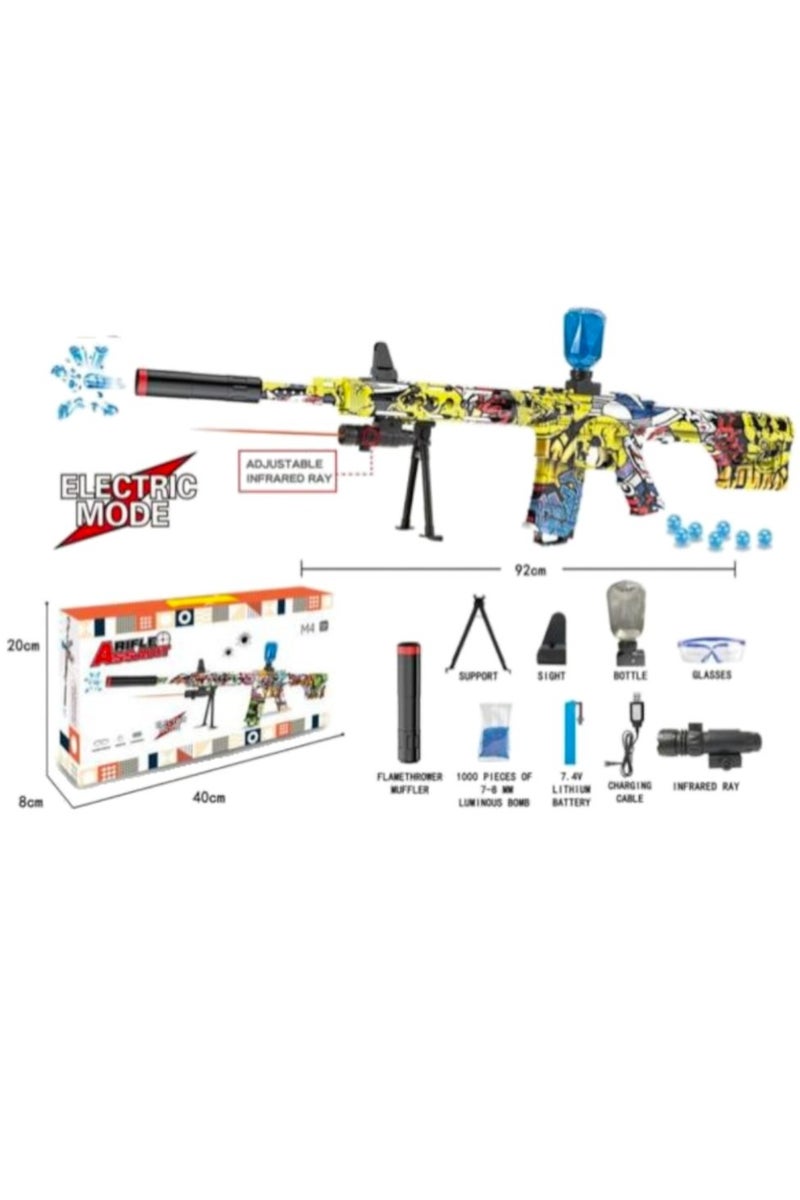 صندوق العاب بندقية جل كهربائية مع خرزات مائية للأطفال وبطارية قابلة لإعادة الشحن للاستخدام في الفناء الخلفي في الهواء الطلق - Image 3