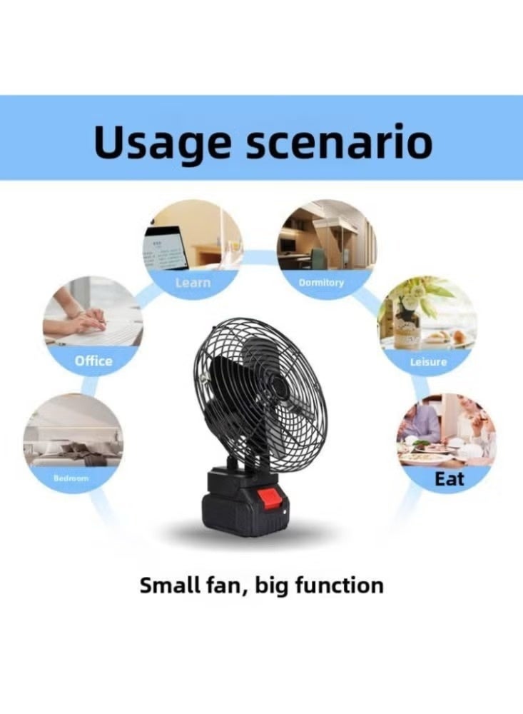 ACLIX Rechargeable Lithium Portable Desk Fan – Compact USB Cooling Fan with Powerful Airflow for Home, Office, Travel & Outdoor Use - Image 3