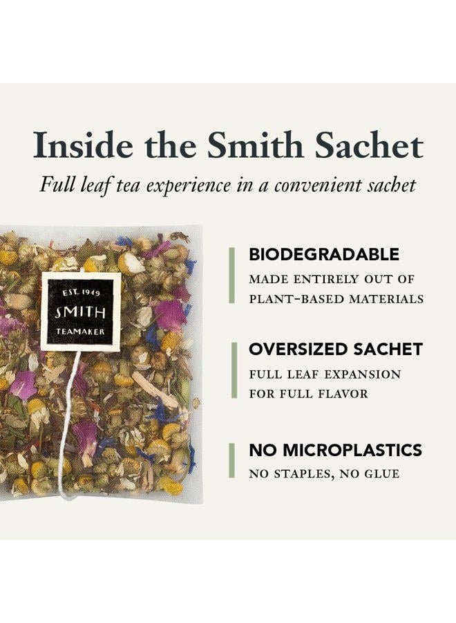 STEVEN SMITH TEAMAKER Smith Teamaker Black Lavender No. 14, Caffeinated, Sugar-Free, Organic, Sustainably Grown Full Leaf Black Tea Bags, 15 Sachets, 1.32oz each  - Image 4