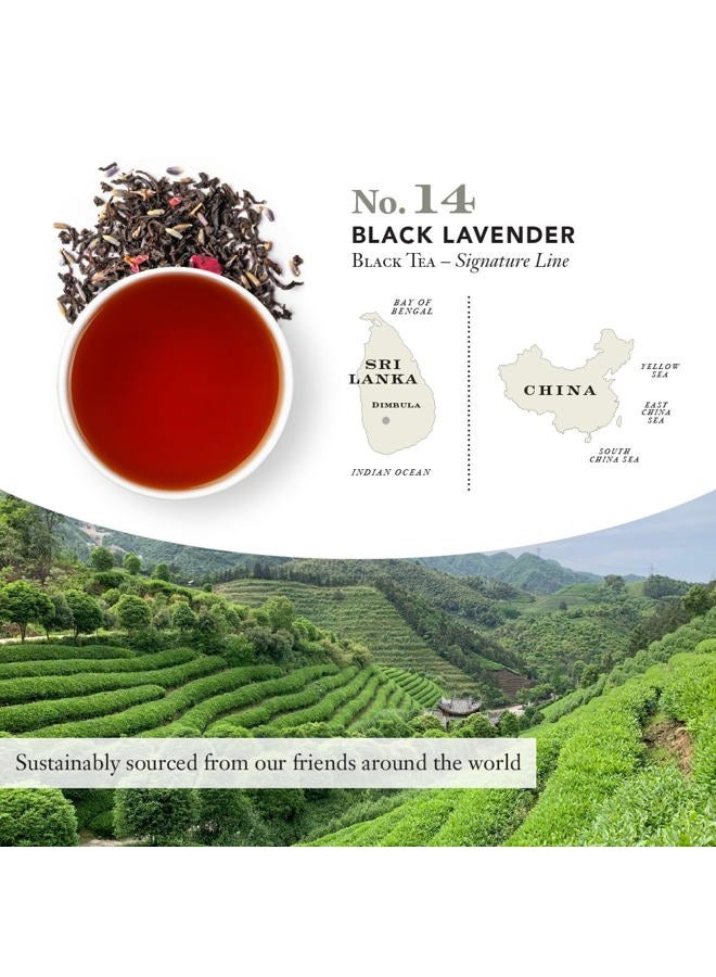 STEVEN SMITH TEAMAKER Smith Teamaker Black Lavender No. 14, Caffeinated, Sugar-Free, Organic, Sustainably Grown Full Leaf Black Tea Bags, 15 Sachets, 1.32oz each  - Image 3