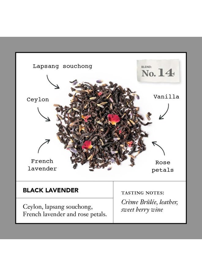 STEVEN SMITH TEAMAKER Smith Teamaker Black Lavender No. 14, Caffeinated, Sugar-Free, Organic, Sustainably Grown Full Leaf Black Tea Bags, 15 Sachets, 1.32oz each  - Image 2