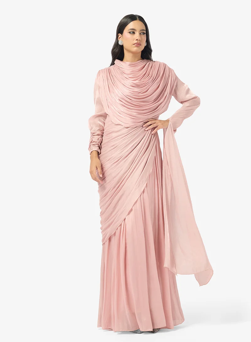 Mock Neck Maxi Dress