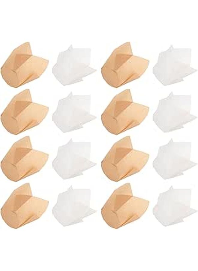 Greaseproof Tulip Cupcake Wrappers 100pcs Baking Cups for Muffins Desserts Party Paper Material - Image 1